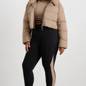 Fashion Aje ATHLETICA Cropped Hooded Puffer Jacket 764 Dune