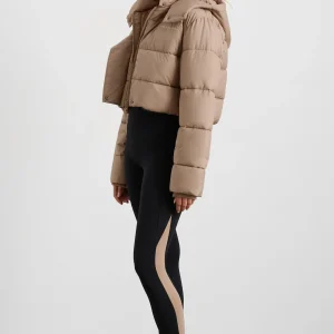 Fashion Aje ATHLETICA Cropped Hooded Puffer Jacket 764 Dune