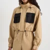 Fashion Aje ATHLETICA Cropped Jacket 780 Natural Tan