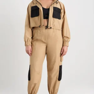 Fashion Aje ATHLETICA Cropped Jacket 780 Natural Tan