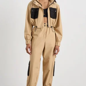 Fashion Aje ATHLETICA Cropped Jacket 780 Natural Tan