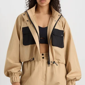 Fashion Aje ATHLETICA Cropped Jacket 780 Natural Tan