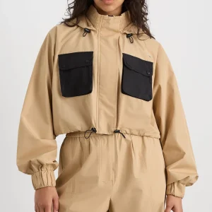 Fashion Aje ATHLETICA Cropped Jacket 780 Natural Tan