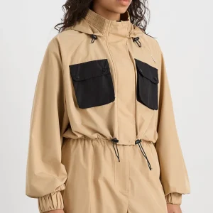 Fashion Aje ATHLETICA Cropped Jacket 780 Natural Tan