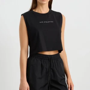 New Aje ATHLETICA Cropped Jersey Tank 147 Black
