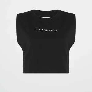 New Aje ATHLETICA Cropped Jersey Tank 147 Black