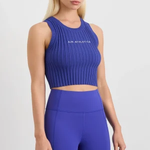 Best Aje ATHLETICA Cropped Knitted Logo Tank 135 Electric Blue