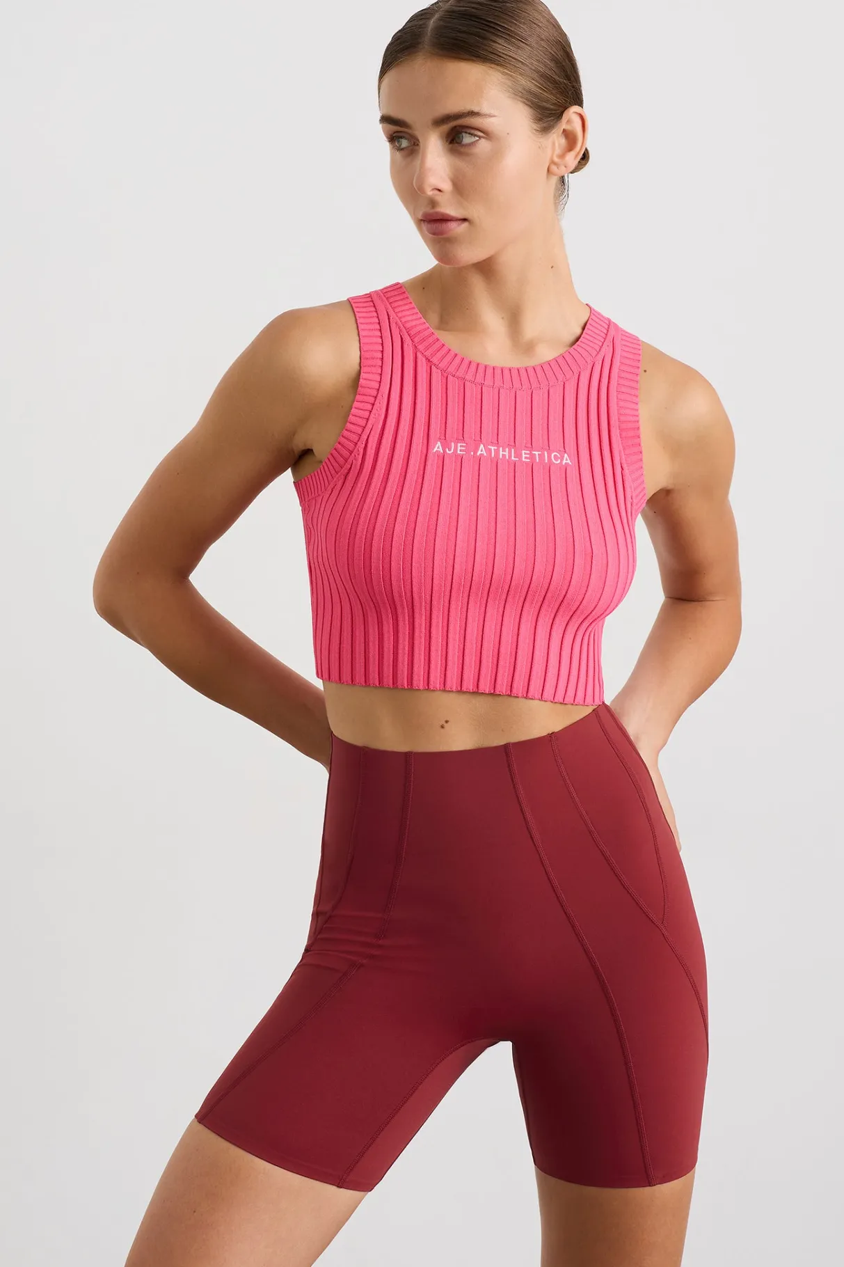 cropped_knitted_logo_tank__0-5.webp Flash Sale Aje ATHLETICA Cropped Knitted Logo Tank 135 Rouge Pink
