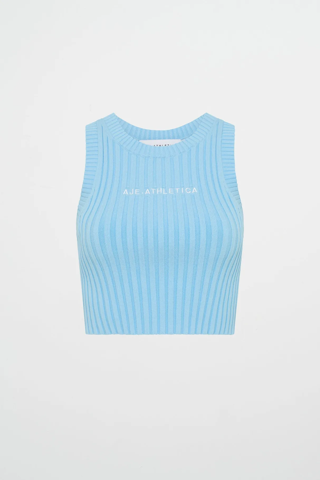 cropped_knitted_logo_tank__1-4.webp Fashion Aje ATHLETICA Cropped Knitted Logo Tank 135 Ice Blue