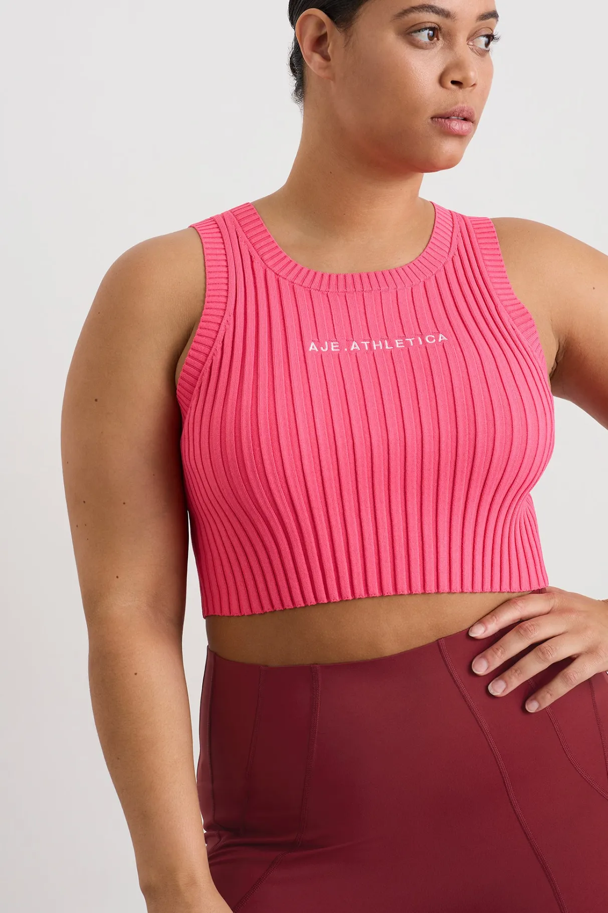 cropped_knitted_logo_tank__11-4.webp Flash Sale Aje ATHLETICA Cropped Knitted Logo Tank 135 Rouge Pink