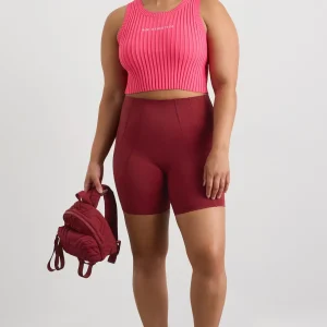 Flash Sale Aje ATHLETICA Cropped Knitted Logo Tank 135 Rouge Pink