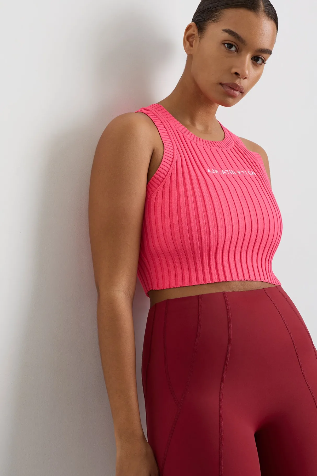 cropped_knitted_logo_tank__9-4.webp Flash Sale Aje ATHLETICA Cropped Knitted Logo Tank 135 Rouge Pink
