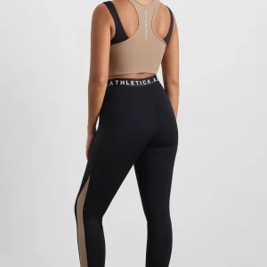 Best Sale Aje ATHLETICA Cropped Layered Sport Tank 159 Dune/Black