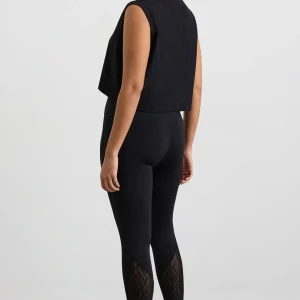 Best Sale Aje ATHLETICA Cropped Logo Mesh Boxy Tank 146 Black