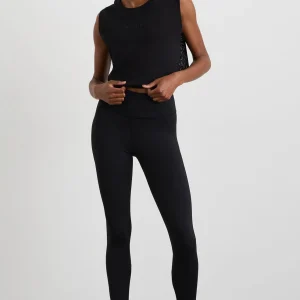 Best Sale Aje ATHLETICA Cropped Logo Mesh Boxy Tank 146 Black