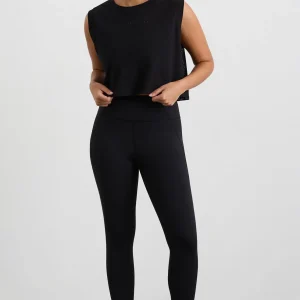 Best Sale Aje ATHLETICA Cropped Logo Mesh Boxy Tank 146 Black