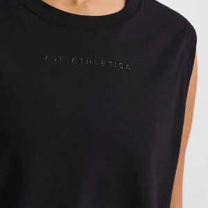 Best Sale Aje ATHLETICA Cropped Logo Mesh Boxy Tank 146 Black