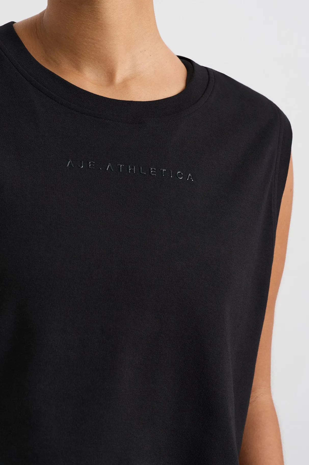 cropped_logo_mesh_boxy_tank__8.webp Best Sale Aje ATHLETICA Cropped Logo Mesh Boxy Tank 146 Black