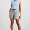 Hot Aje ATHLETICA Cropped Logo Tank 106 Steel Blue
