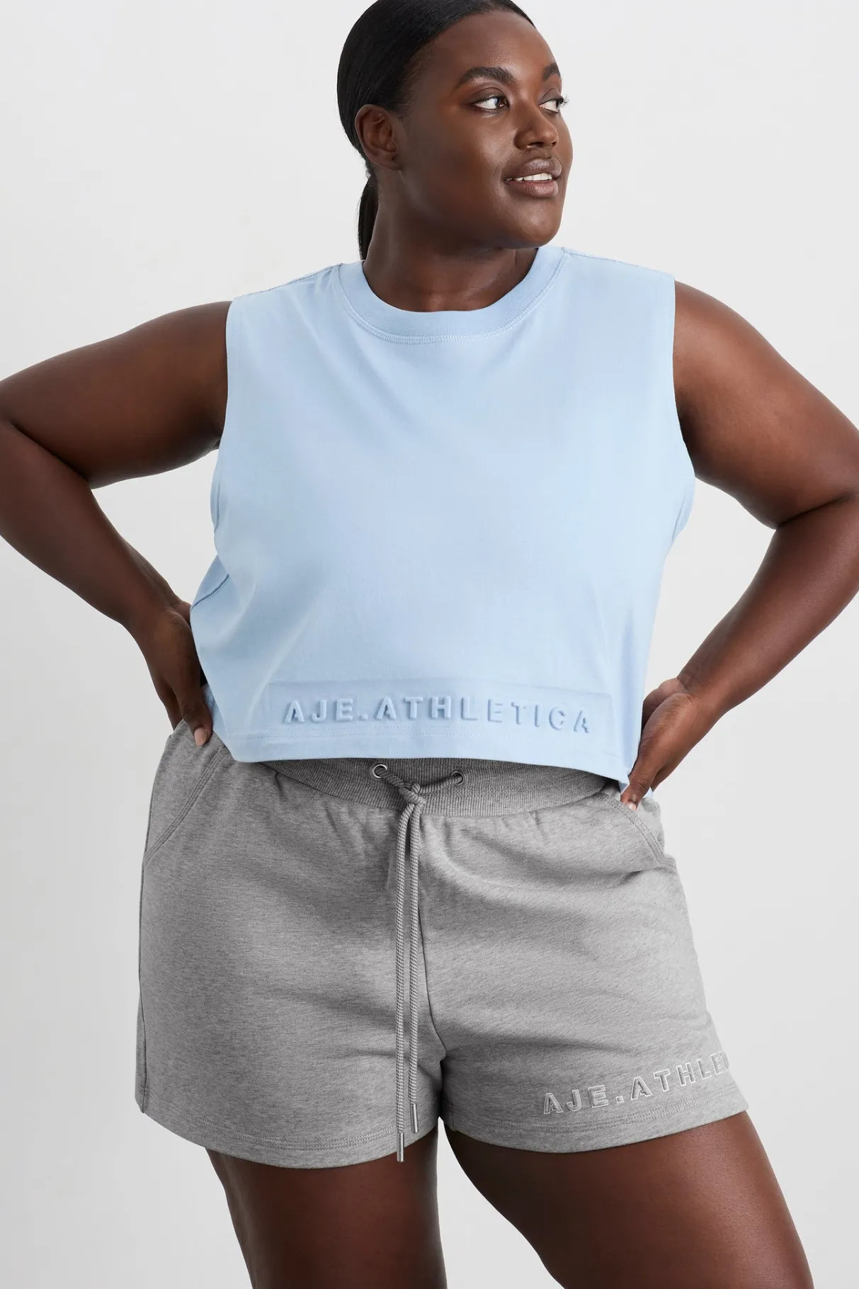 cropped_logo_tank__10.webp Hot Aje ATHLETICA Cropped Logo Tank 106 Steel Blue