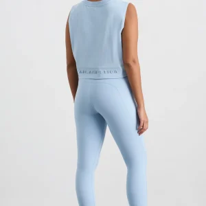 Hot Aje ATHLETICA Cropped Logo Tank 106 Steel Blue