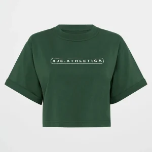 Cheap Aje ATHLETICA Cropped Logo Tee 105 Pine Green