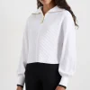 Outlet Aje ATHLETICA Cropped Ottoman Knit 414 White