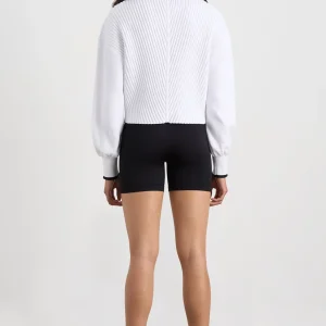 Outlet Aje ATHLETICA Cropped Ottoman Knit 414 White
