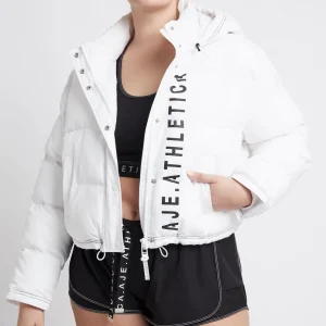 Best Sale Aje ATHLETICA Cropped Puffer Jacket 001 White
