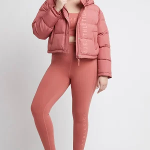 Hot Aje ATHLETICA Cropped Puffer Jacket 001 Dusty Rose