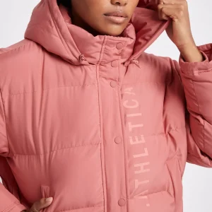 Hot Aje ATHLETICA Cropped Puffer Jacket 001 Dusty Rose