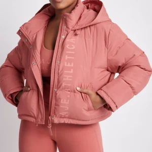 Hot Aje ATHLETICA Cropped Puffer Jacket 001 Dusty Rose