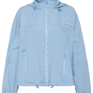 Cheap Aje ATHLETICA Cropped Signature Badge Logo Spray Jacket 708 Steel Blue