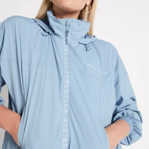 Cheap Aje ATHLETICA Cropped Signature Badge Logo Spray Jacket 708 Steel Blue