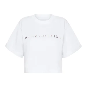 Best Aje ATHLETICA Cropped Signature Logo T-Shirt 105 White/Multi