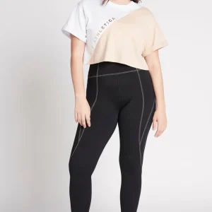 Cheap Aje ATHLETICA Cropped Signature Logo T-Shirt 105 White/Sand