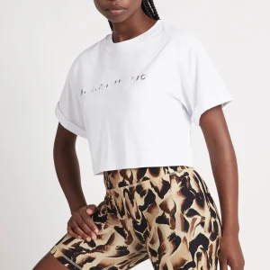 Best Aje ATHLETICA Cropped Signature Logo T-Shirt 105 White/Multi