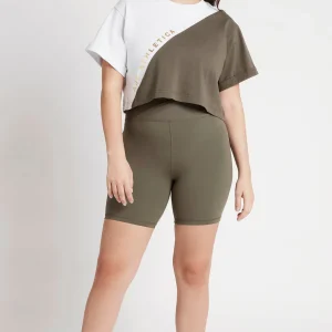 Best Sale Aje ATHLETICA Cropped Signature Logo T-Shirt 105 White/Forest Green