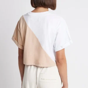 Cheap Aje ATHLETICA Cropped Signature Logo T-Shirt 105 White/Sand