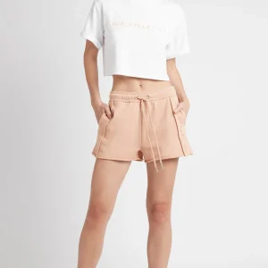 New Aje ATHLETICA Cropped Signature Logo T-Shirt 104 White/Sand