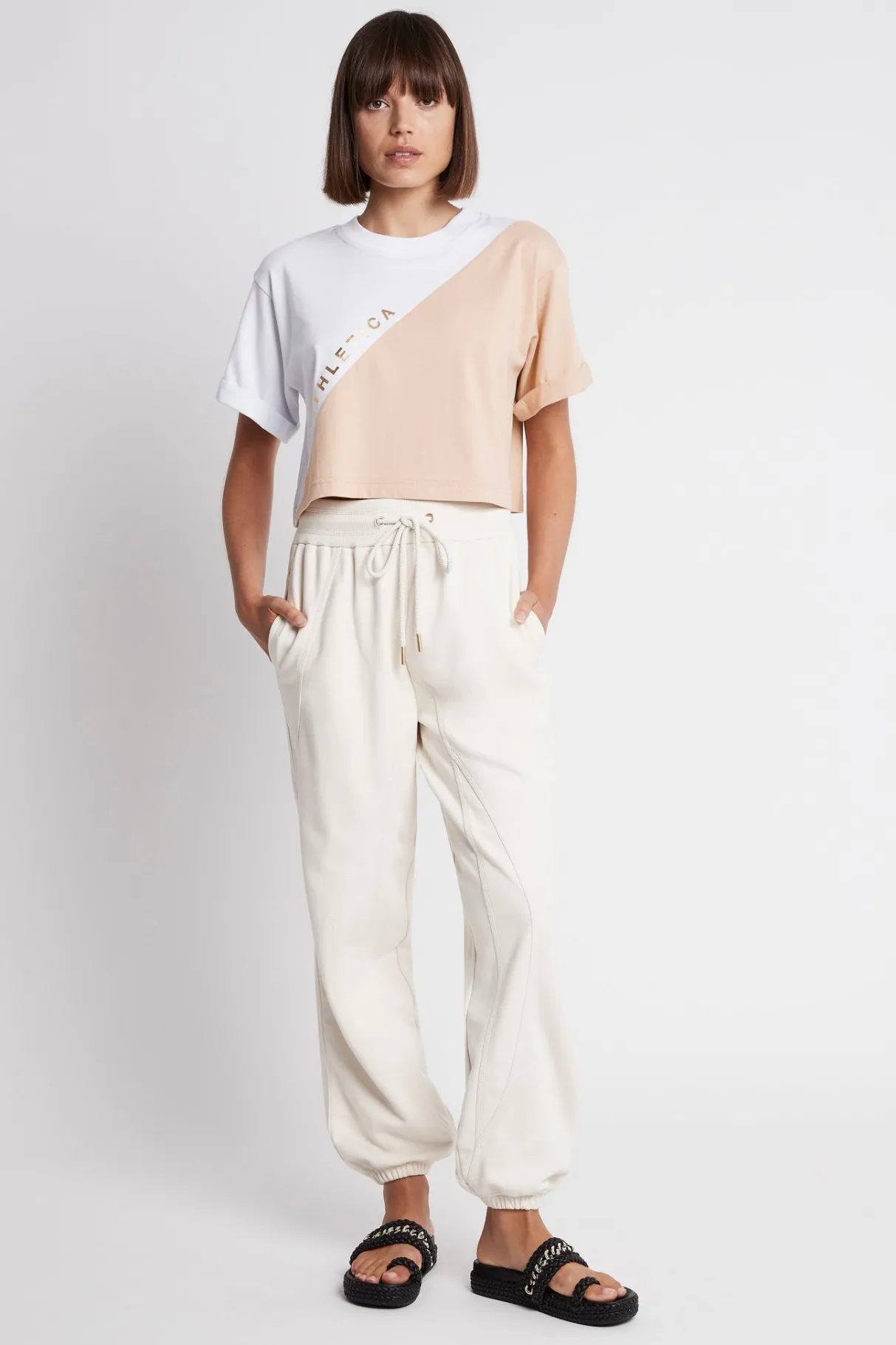 cropped_signature_logo_tshirt__5.webp Cheap Aje ATHLETICA Cropped Signature Logo T-Shirt 105 White/Sand