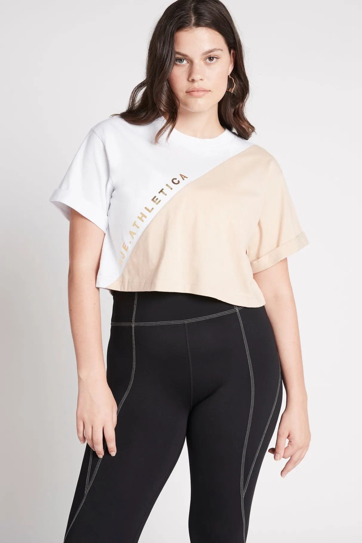 cropped_signature_logo_tshirt__6.webp Cheap Aje ATHLETICA Cropped Signature Logo T-Shirt 105 White/Sand