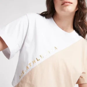 Cheap Aje ATHLETICA Cropped Signature Logo T-Shirt 105 White/Sand