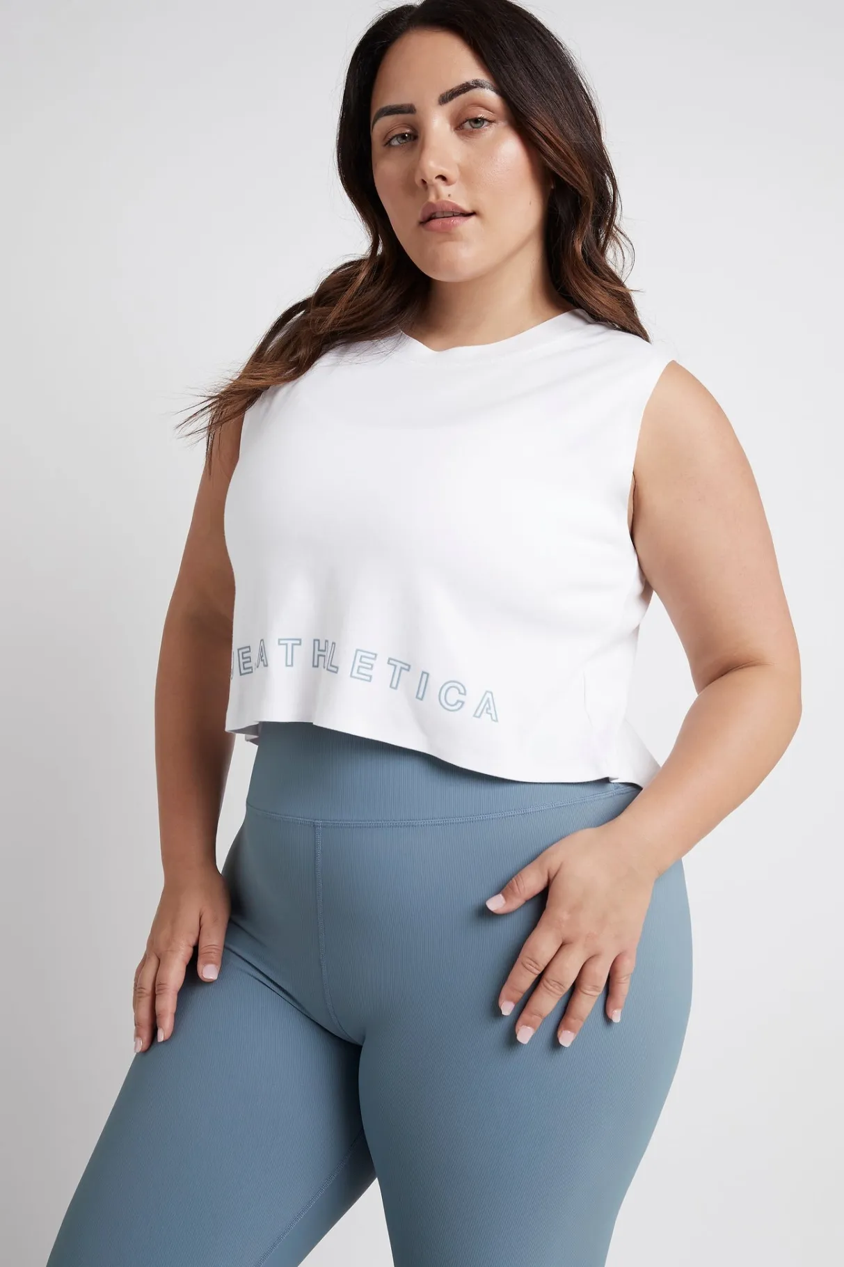 cropped_split_back_tank__13-1.webp Cheap Aje ATHLETICA Cropped Split Back Tank 112 White/Storm Blue