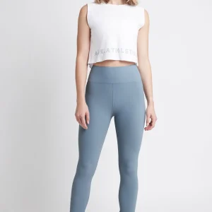 Cheap Aje ATHLETICA Cropped Split Back Tank 112 White/Storm Blue