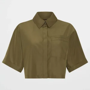 Flash Sale Aje ATHLETICA Cropped Spray Shirt 441 Deep Khaki