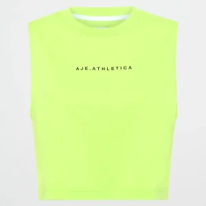 Hot Aje ATHLETICA Cropped Tank 106 Lime Green
