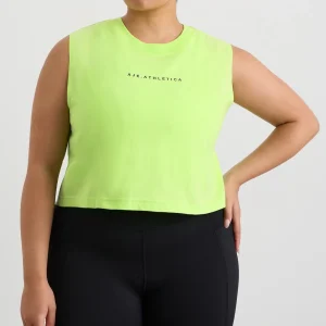 Hot Aje ATHLETICA Cropped Tank 106 Lime Green