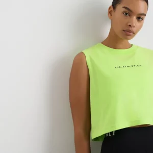 Hot Aje ATHLETICA Cropped Tank 106 Lime Green