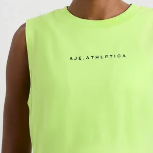 Hot Aje ATHLETICA Cropped Tank 106 Lime Green